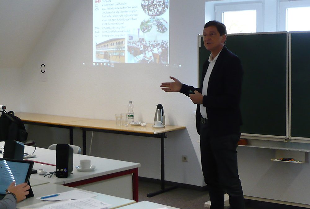 Vortrag von Prof. Dr. Zagst an der Beruflichen Schule Riedlingen