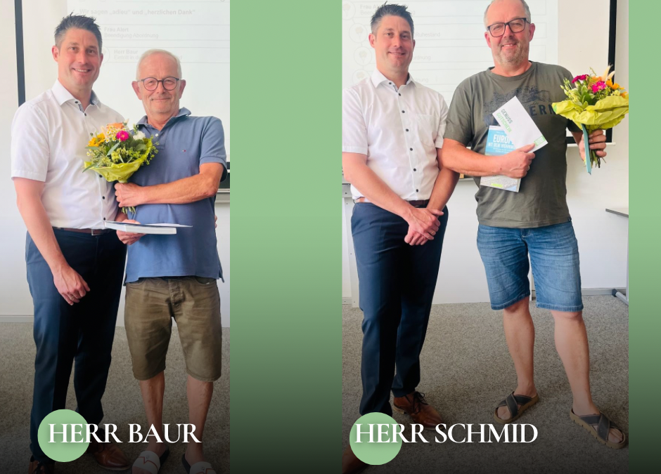 Verabschiedung zweier geschätzter Kollegen